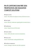 RN ATI CAPSTONE EXAM PREP 2026&NewLine;PRIORITIZATION AND DELEGATION&NewLine;COMPLETE SOLUTIONS&NewLine;