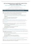 BSN 266 ADMINISTRATION OF PARENTERAL MEDICATIONS&colon; INTRAVENOUS MEDICATIONS&colon; LESSON 1 POST-TEST &vert; QUESTIONS AND ANSWERS &vert; 2026 UPDATE &vert; 100&percnt; CORRECT&period;