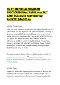 RN ATI MATERNAL NEWBORN&NewLine;PROCTORED FINAL PAPER 2026 TEST&NewLine;BANK QUESTIONS AND VERIFIED&NewLine;ANSWERS GRADED A&plus;