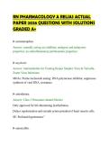 RN PHARMACOLOGY A RELIAS ACTUAL&NewLine;PAPER 2026 QUESTIONS WITH SOLUTIONS&NewLine;GRADED A&plus;