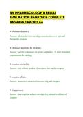 RN PHARMACOLOGY A RELIAS&NewLine;EVALUATION BANK 2026 COMPLETE&NewLine;ANSWERS GRADED A&plus;