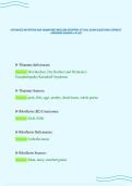 ADVANCED NUTRITION AND HUMAN METABOLISM GROPPER ACTUAL EXAM QUESTIONS CORRECT&NewLine;ANSWERS GRADED A PLUS