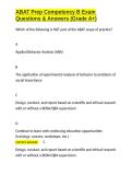 ABAT Prep Competency B Exam Questions & Answers &lpar;Grade A&plus;&rpar;&period;docx&NewLine;&NewLine;