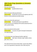 ABA Exam Prep Questions & Answers &lpar;Grade A&plus;&rpar;&period;docx&NewLine;&NewLine;ABA Exam Prep Questions & Answers &lpar;Grade A&plus;&rpar;&period;docx&NewLine;&NewLine;
