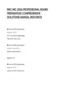 RNC NIC 2026 PROFESSIONAL BOARD&NewLine;PREPARATION COMPREHENSIVE&NewLine;SOLUTIONS MANUAL RESOURCE