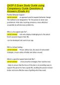 QASP-S Exam Study Guide using Competency Guide Questions & Answers &lpar;Grade A&plus;&rpar;&period;docx&NewLine;&NewLine;