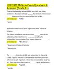 HSC 1331 Midterm Exam Questions & Answers &lpar;Grade A&plus;&rpar;&period;docx&NewLine;&NewLine;