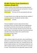 BCaBA Practice Exam Questions & Answers &lpar;Grade A&plus;&rpar;&period;docx&NewLine;&NewLine;