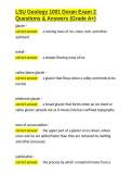 LSU Geology 1001 Doran Exam 2 Questions & Answers &lpar;Grade A&plus;&rpar;&period;docx&NewLine;&NewLine;