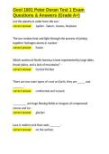 Geol 1001 Peter Doran Test 1 Exam Questions & Answers &lpar;Grade A&plus;&rpar;&period;docx&NewLine;&NewLine;