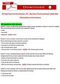 ATI Nutrition Proctored Exam&colon; Q&A Bank 2026