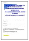 Accounting Information Systems &lpar;AIS&rpar; Complete Question Bank 2026-2027&colon; 270&plus; Verified Questions with Detailed Rationales &vert; COSO&comma; COBIT&comma; SOX&comma; ERP
