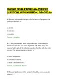 RNC NIC FINAL PAPER 2026 VERIFIED&NewLine;QUESTIONS WITH SOLUTIONS GRADED A&plus;