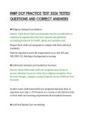 RNRF DCF PRACTICE TEST 2026 TESTED&NewLine;QUESTIONS AND CORRECT ANSWERS&NewLine;