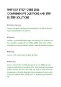 RNRF DCF STUDY GUIDE 2026&NewLine;COMPREHENSIVE QUESTIONS AND STEP&NewLine;BY STEP SOLUTIONS&NewLine;
