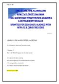 Fire Alarm Systems Complete Question Bank 2026-2027&colon; 260&plus; Verified Questions with Detailed Rationales &vert; NFPA 72 & Ohio Fire Code
