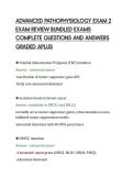 ADVANCED PATHOPHYSIOLOGY EXAM 2&NewLine;EXAM REVIEW BUNDLED EXAMS&NewLine;COMPLETE QUESTIONS AND ANSWERS&NewLine;GRADED APLUS