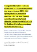 Georgia Conditioned Air Contractor &NewLine;Class II Exam &mdash; CA-II Practice Questions &NewLine;And Answers Newest &lpar;2025 - 2026 &NewLine;Update&rpar; From Real Past Papers &NewLine;Questions &ndash; Set 100 Most Common &NewLine;Actual Exam Frequently Tested &NewLine;Questions And Answers In Details 100&percnt; &NewLine;Ver