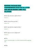ROOFING PACKAGE DEAL&NewLine;COMPREHENSIVE ROOF INSTALLATION&NewLine;AND REPAIR REVIEW SHEET FULL&NewLine;SOLUTIONS&NewLine;