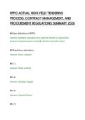 RPPO ACTUAL HIGH-YIELD TENDERING&NewLine;PROCESS&comma; CONTRACT MANAGEMENT&comma; AND&NewLine;PROCUREMENT REGULATIONS SUMMARY 2026&NewLine;
