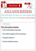 Package deal&colon;ATLS 10th Edition Post Test Actual Questions & Answers &lpar;Verified Answers&rpar; 2026 &sol; 2027 Update&comma; 100&percnt; Guaranteed Score Pass &vert;&vert;Complete A&plus; Guide