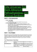 2026&sol;2027 Elite Universal Test Bank&colon; Advanced Pathophysiology & Clinical Synthesis &vert; S-Tier Guide &lpar;69&plus; Q&A&rpar;