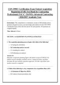 CON 3990V Certification Exam Federal Acquisition &NewLine;Regulation &lpar;FAR&rpar; Test Bank for Contracting &NewLine;Professionals FAC-C &sol; DAWIA Advanced Contracting &NewLine;&vert; 2026&sol;2027 Academic Year 