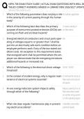 National Fire Protection Association &lpar;NFPA&rpar; 70E Electrical Safety in the Workplace Exam EXAM STUDY GUIDE 2026&sol;2027 ACCURATE QUESTIONS WITH CORRECT DETAILED SOLUTIONS &vert;&vert; 100&percnt; GUARANTEED PASS NEWEST VERSION