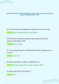 ADVANCED PHYSIOLOGY AND PATHOPHYSIOLOGY 2ND EDITION ACTUAL EXAM QUESTIONS&NewLine;CORRECT ANSWERS GRADED A PLUS