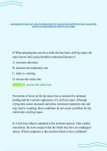 ADVANCED PHYSIOLOGY AND PATHOPHYSIOLOGY 2ND EDITION CERTIFICATION EVALUATION&NewLine;PRACTICE QUESTIONS ACCURATE SOLUTIONS