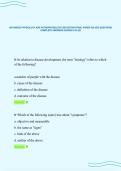 ADVANCED PHYSIOLOGY AND PATHOPHYSIOLOGY 2ND EDITION FINAL PAPER SOLVED QUESTIONS&NewLine;COMPLETE ANSWERS GRADED A PLUS