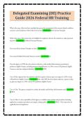 Delegated Examining &lpar;DE&rpar; Practice&NewLine;Guide 2026 Federal HR Training
