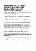 ALL NOTARY TEST ANSWERS LATEST UPDATED 2026&sol;2027 GUARANTEED SUCCESS&excl;&excl;&excl;