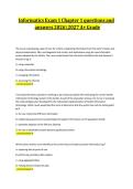 Informatics Exam 1 Chapter 1 questions and answers 20262027 A&plus; Grade