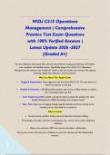 WGU C215 Operations Management &vert; Comprehensive Practice Test Exam Questions with 100&percnt; Verified Answers &vert; Latest Update 2026 -2027 &lpar;Graded A&plus;&rpar;&NewLine;