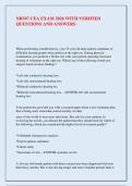 NR547 CEA EXAM 2026 WITH VERIFIED &NewLine;QUESTIONS AND ANSWERS