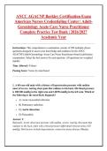 ANCC AGACNP Barkley Certification Exam &NewLine;American Nurses Credentialing Center &vert; Adult&NewLine;Gerontology Acute Care Nurse Practitioner &NewLine;Complete Practice Test Bank &vert; 2026&sol;2027 &NewLine;Academic Year 