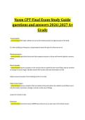 Nasm CPT Final Exam Study Guide questions and answers 20262027 A&plus; Grade&NewLine;&NewLine;