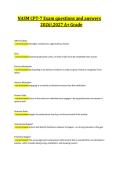 NASM CPT-7 Exam questions and answers 20262027 A&plus; Grade