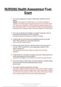  NUR2092 Health Assessment Final Exam &vert; Comprehensive Practice Questions & Detailed Answers &vert; Rasmussen College &vert; 2026 Study Guide