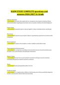 NASM STUDY COMPLETE questions and answers 20262027 A&plus; Grade