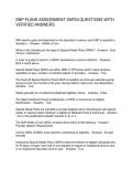 SNP PLANS ASSESSMENT SNP24 QUESTIONS WITH VERIFIED ANSWERS