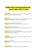 NASM Virtual Coaching questions and answers 20262027 A&plus; Grade