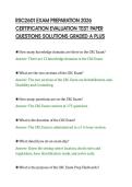 RSC2601 EXAM PREPARATION 2026&NewLine;CERTIFICATION EVALUATION TEST PAPER&NewLine;QUESTIONS SOLUTIONS GRADED A PLUS&NewLine;