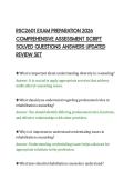 RSC2601 EXAM PREPARATION 2026&NewLine;COMPREHENSIVE ASSESSMENT SCRIPT&NewLine;SOLVED QUESTIONS ANSWERS UPDATED&NewLine;REVIEW SET&NewLine;