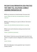 RSC2601 EXAM PREPARATION 2026 PRACTICE&NewLine;TEST SHEET FULL SOLUTIONS CORRECT&NewLine;ANSWERS PREPARATION SET&NewLine;