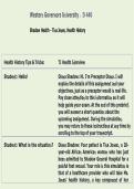 WGU D440 Shadow Health&colon; Tina Jones Health History &vert; Comprehensive Study Guide & Clinical Documentation Review