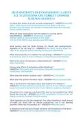 HESI Maternity OB Exam Version 1 &vert; 55 Verified Questions and Correct Answers &vert; A&plus; Graded Complete Review