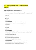 215 Test Questions And Answers Latest Update&NewLine;