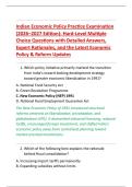 Indian Economic Policy Practice Examination &NewLine;&lpar;2026&ndash;2027 Edition&rpar;&colon; Hard-Level Multiple &NewLine;Choice Questions with Detailed Answers&comma; &NewLine;Expert Rationales&comma; and the Latest Economic &NewLine;Policy & Reform Updates